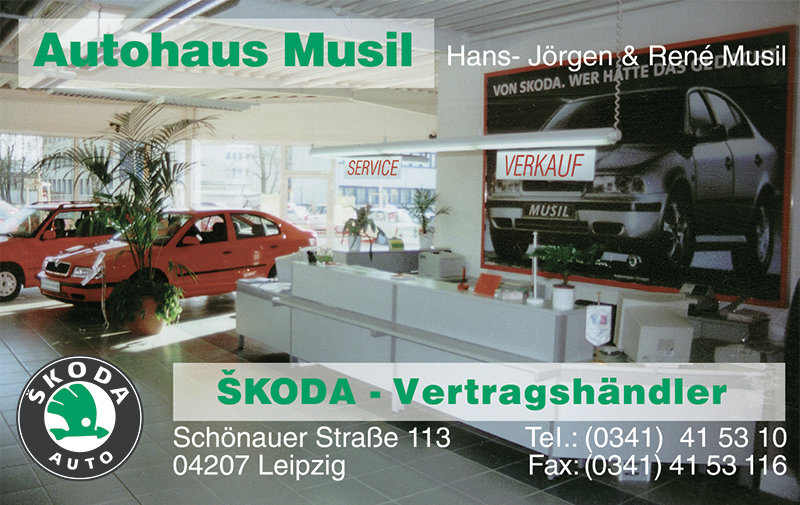 Visitenkarte Autohaus Musil